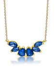 Collar Zafiros Corte Gota en oro 18K