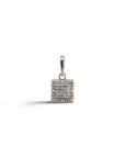 Colgante cuadrado Sophia Schneider Joyas de plata 925 con diamantes corte brillante de 0,08 ct