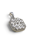 Colgante octogonal Sophia Schneider Joyas de plata 925 con diamantes corte brillante de 0,25 ct