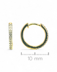 Aros Argollas Diamantes 0,10 ct Oro amarillo