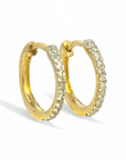 Aros Argollas Diamantes 0,10 ct Oro amarillo