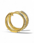 Aros Argollas Diamantes 0,10 ct Oro amarillo