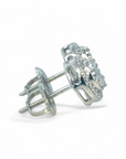 Aros Punto de Luz 0,01 ct borde diamantado plata