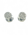 Aros punto de luz cluster 0,10 ct plata