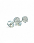 Aros punto de luz cluster 0,10 ct plata