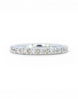 Anillo sinfin diamantes brillantes oro blanco 18K