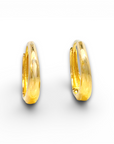 Aros argollas lisas 16 mm oro 18K