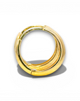 Aros argollas lisas 16 mm oro 18K