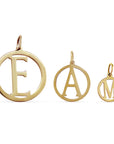 Collar de eslabones mini con medalla grande letra"M"