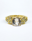 A pedido - Anillo Morganita Redonda 6mm Grifa Jardín