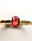 A pedido - Anillo Rubí Oval en Grifa 7x5 mm