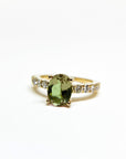 A pedido - Anillo Turmalina Verde Oval Grifa