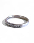 A pedido - Anillo Cintillo Brillantes Riel ruleteado