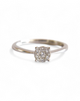 A pedido - Anillo Solitario Brillantes Cluster