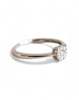 A pedido - Anillo Solitario Brillantes Cluster