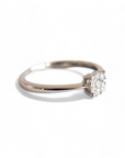 A pedido - Anillo Solitario Brillantes Cluster