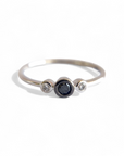A pedido - Anillo Tricillo Diamante Negro bisel