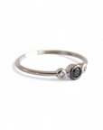 A pedido - Anillo Tricillo Diamante Negro bisel