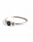 A pedido - Anillo Tricillo Diamante Negro bisel