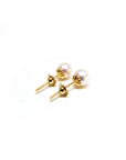 Aros Perlas Atornilladas 18K