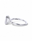 Anillo Solitario Diamante Laboratorio Corte Esmeralda 2 Ct Bisel Oro 14K
