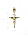 Cruz Cristo oro amarillo 10K