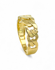 Anillo eslabones oro amarillo 10K