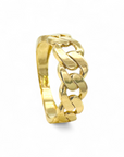 Anillo eslabones oro amarillo 10K