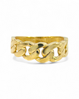 Anillo eslabones oro amarillo 10K