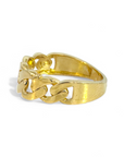 Anillo eslabones oro amarillo 10K
