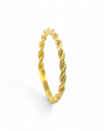 Anillo entorchado oro amarillo 10K