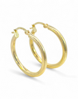 Aros argollas redondas tubulares 2,5 cm / 2,5 mm