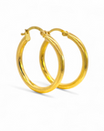 Aros argollas redondas tubulares 2,5 cm / 2,5 mm