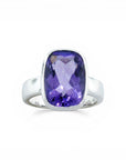 Anillo Amatista Cushion Cut