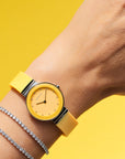 Reloj Bering Classic Mujer Amarillo