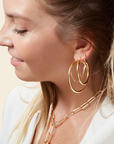 Aros argollas Links of Love 5cm