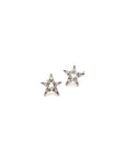 Aros Estrella de Oro Blanco 18k