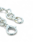Pulsera eslabones efecto martillado plata 925