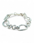 Pulseras eslabones infinito plata 925