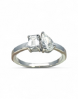 Anillo Toi et moi Diamantes Laboratorio 0,95 Ct Oro 14K