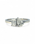 Anillo Toi et moi Diamantes Laboratorio 0,95 Ct Oro 14K