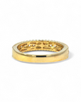 Anillo Cintillo Diamante Lab grifa con borde ruleteado