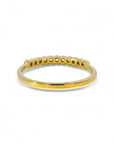 Anillo Cintillo Diamante Lab Bisel ruleteado 0,01 ct Oro 14K