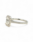 Anillo Solitario Diamante Lab Halo 1,06 Ct
