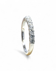 Anillo Cintillo Diamante Lab grifa 0,07 ct oro blanco