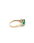 A pedido - Anillo Tricillo Esmeraldas Pera en Grifa 7 x 5 mm