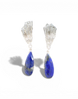 Aros Plata y gota de Lapislázuli - Tita Cardemil