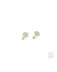 Aros Pavé Oro Amarillo con Diamantes Corte Brillante