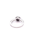 Anillo Solitario Diamante Rodeado de Diamantes