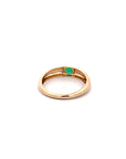 A pedido - Anillo Esmeralda Redonda en Bisel 0,16 ct